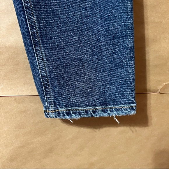 Agolde | Nico High Rise Slim Fit Jeans Limit Wash Denim Button Fly Size 25 - Picture 7 of 11